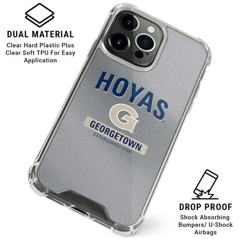 Georgetown University Established 1789 iPhone 16 Pro Max Clear Case
