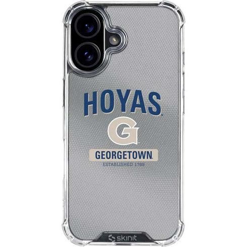 Georgetown University Established 1789 iPhone 17 Clear Case