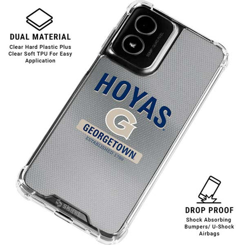 Georgetown University Established 1789 Moto G Power 5G (2024) Clear Case