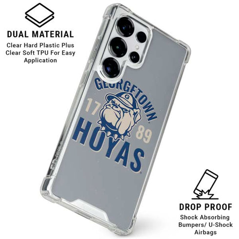 Georgetown University Hoyas 1789 Galaxy S25 Ultra Clear Case