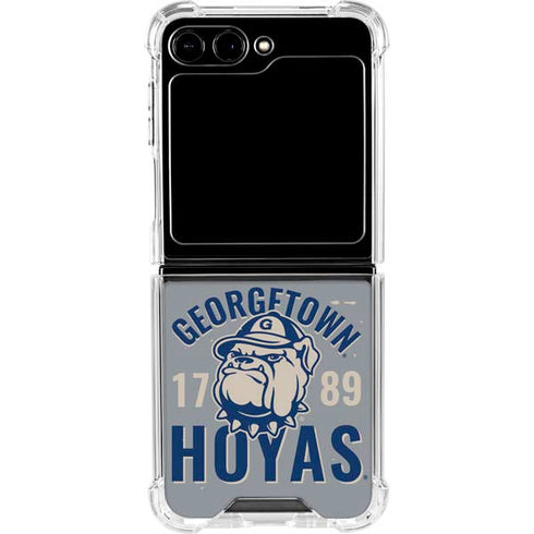 Georgetown University Hoyas 1789 Galaxy Z Flip6 Clear Case