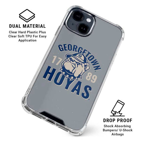 Georgetown University Hoyas 1789 iPhone 15 Clear Case