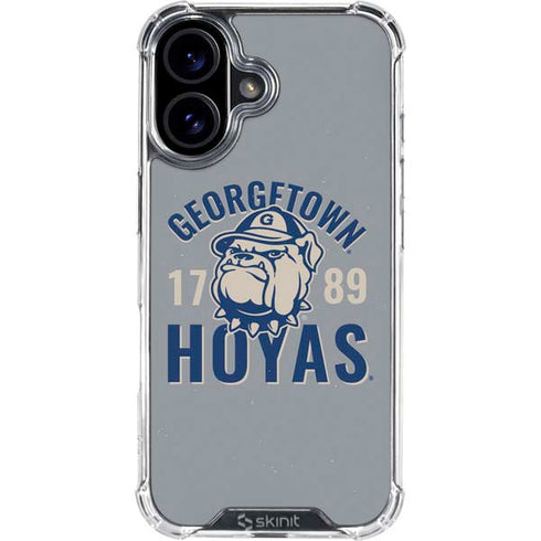Georgetown University Hoyas 1789 iPhone 16 Plus Clear Case