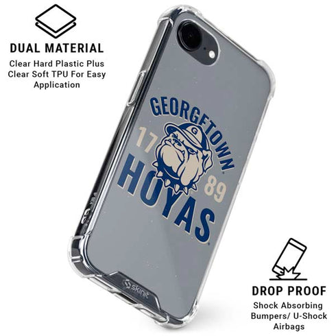 Georgetown University Hoyas 1789 iPhone 16e Clear Case