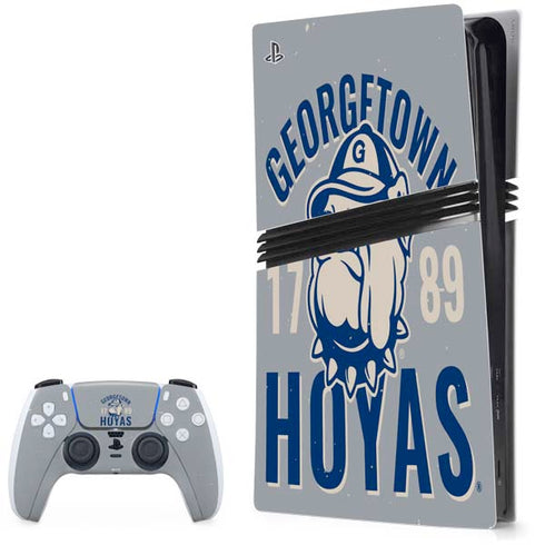Georgetown University Hoyas 1789 PS5 Pro Bundle Skin