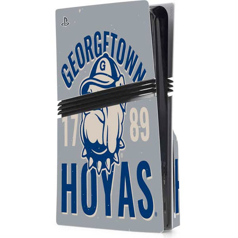 Georgetown University Hoyas 1789 PS5 Pro Disk Console Skin
