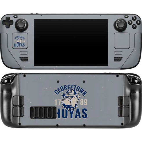 Georgetown University Hoyas 1789 Steam Deck Handheld Gaming Computer OLED Skin