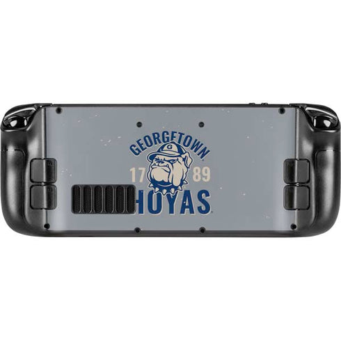 Georgetown University Hoyas 1789 Steam Deck Handheld Gaming Computer OLED Skin