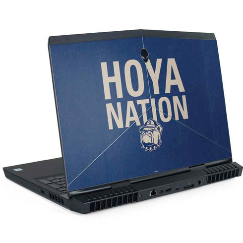 Georgetown University Hoyas Bulldog Dell Alienware Skin