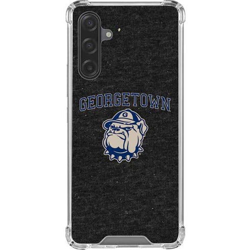 Georgetown University Hoyas Bulldog Galaxy A17 Clear Case