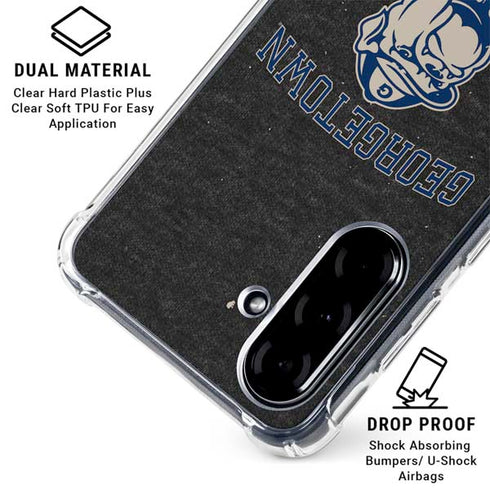 Georgetown University Hoyas Bulldog Galaxy A36 5G Clear Case