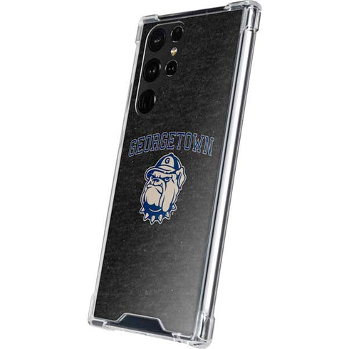 Georgetown University Hoyas Bulldog Galaxy S23 Ultra Clear Case