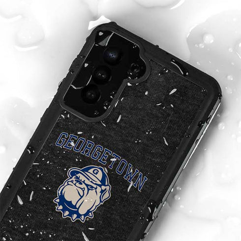 Georgetown University Hoyas Bulldog Galaxy S24 Plus Waterproof Case