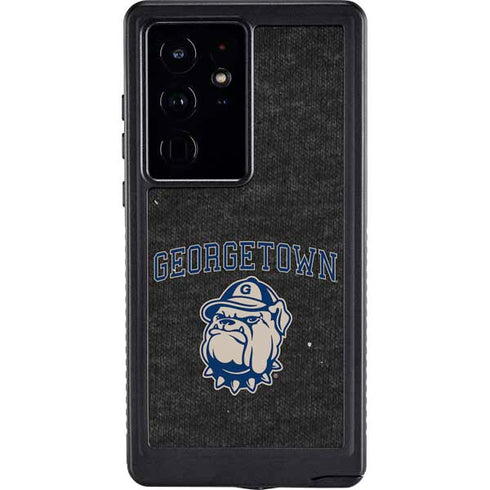 Georgetown University Hoyas Bulldog Galaxy S24 Ultra Waterproof Case
