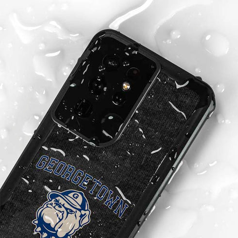 Georgetown University Hoyas Bulldog Galaxy S24 Ultra Waterproof Case