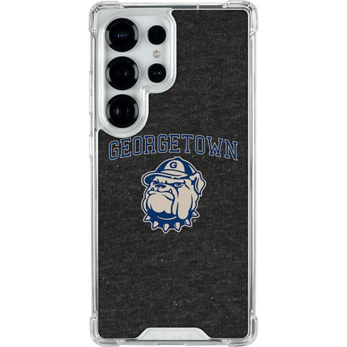 Georgetown University Hoyas Bulldog Galaxy S26 Ultra Clear Case