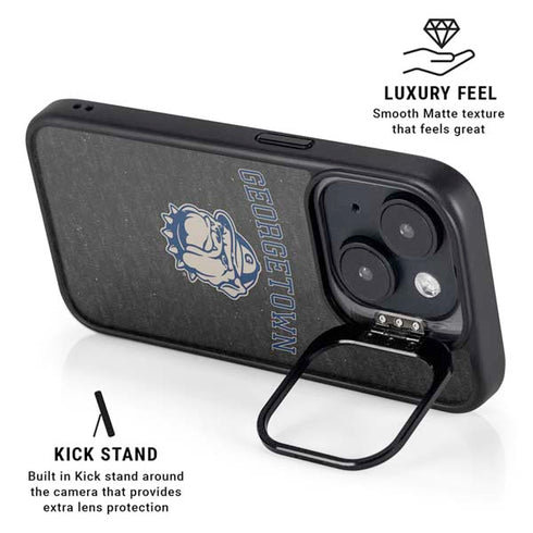 Georgetown University Hoyas Bulldog iPhone 14 Plus Kickstand Case