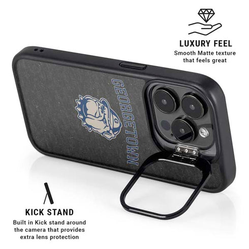 Georgetown University Hoyas Bulldog iPhone 14 Pro Max Kickstand Case