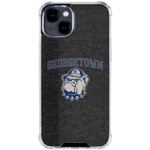 Georgetown University Hoyas Bulldog iPhone 15 Clear Case