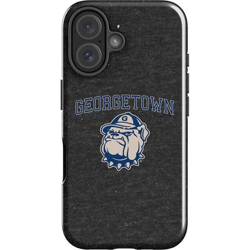 Georgetown University Hoyas Bulldog iPhone 16 Plus Impact Case