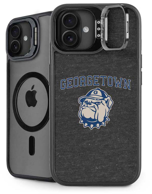 Georgetown University Hoyas Bulldog iPhone 16 Plus Kickstand Case