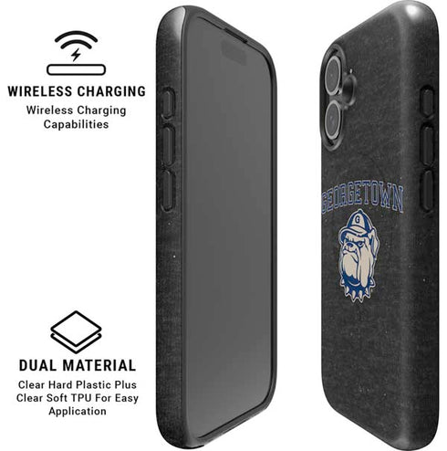 Georgetown University Hoyas Bulldog iPhone 16 Plus Magsafe Impact Case