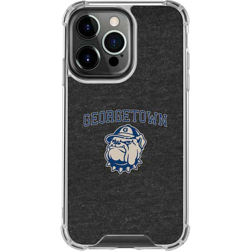 Georgetown University Hoyas Bulldog iPhone 16 Pro Clear Case