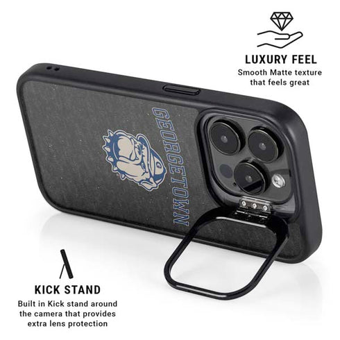 Georgetown University Hoyas Bulldog iPhone 16 Pro Max Kickstand Case
