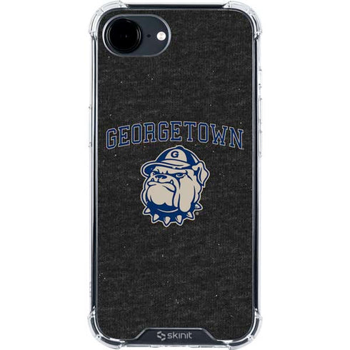 Georgetown University Hoyas Bulldog iPhone 16e Clear Case