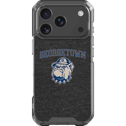 Georgetown University Hoyas Bulldog iPhone 17 Pro Clear Case