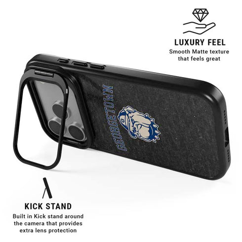 Georgetown University Hoyas Bulldog iPhone 17 Pro Kickstand Case