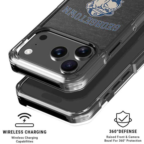 Georgetown University Hoyas Bulldog iPhone 17 Pro Max Clear Case