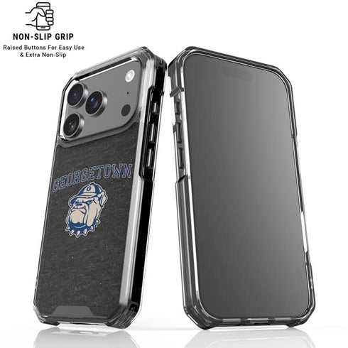 Georgetown University Hoyas Bulldog iPhone 18 Pro Clear Case