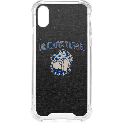 Georgetown University Hoyas Bulldog iPhone XS Clear Case