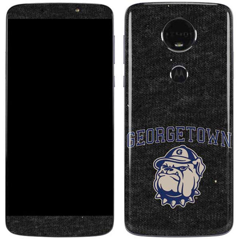 Georgetown University Hoyas Bulldog Moto E5 Plus Skin