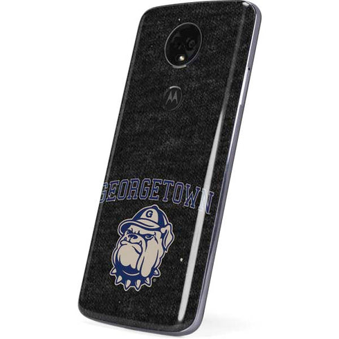 Georgetown University Hoyas Bulldog Moto E5 Plus Skin