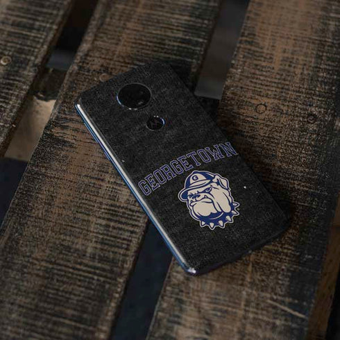 Georgetown University Hoyas Bulldog Moto E5 Plus Skin