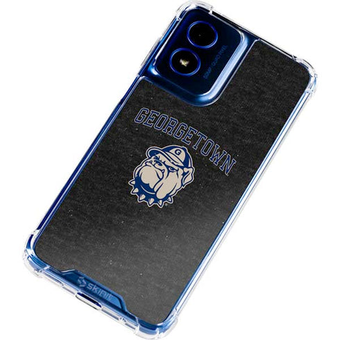 Georgetown University Hoyas Bulldog Moto G 5G (2024) Clear Case