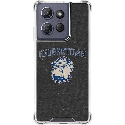 Georgetown University Hoyas Bulldog Moto G Play 5G (2025) Clear Case