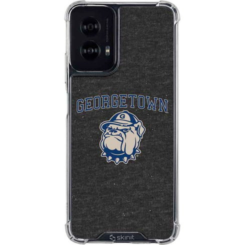 Georgetown University Hoyas Bulldog Moto G Power 5G (2024) Clear Case