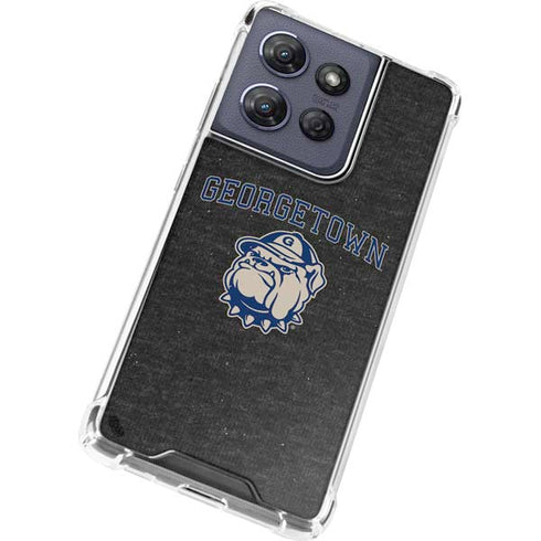 Georgetown University Hoyas Bulldog Moto G Power 5G (2025) Clear Case