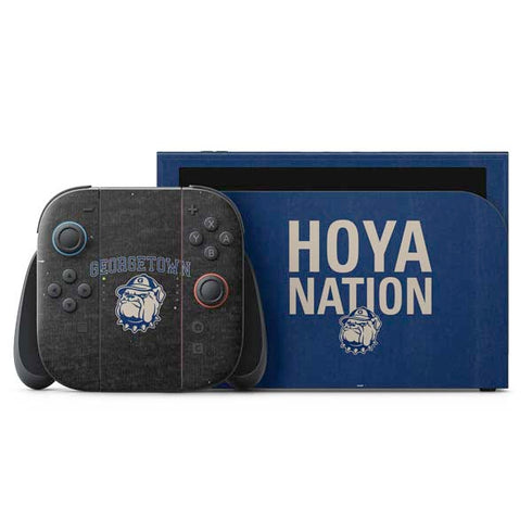 Georgetown University Hoyas Bulldog Nintendo Skins