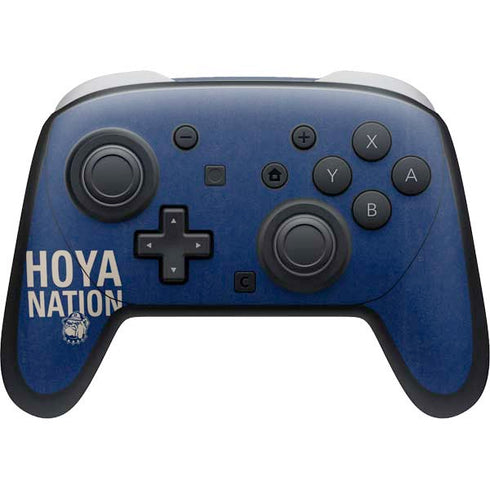 Georgetown University Hoyas Bulldog Nintendo Switch 2 (2025) Pro Controller Skin