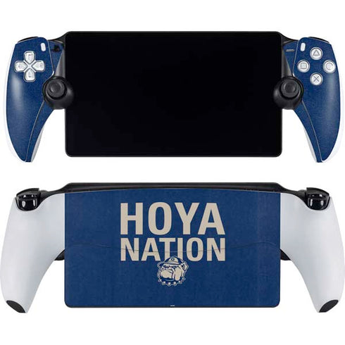 Georgetown University Hoyas Bulldog PlayStation Portal Remote Player Skin