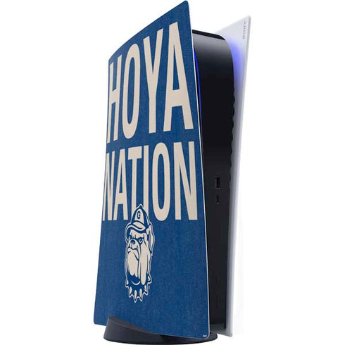 Georgetown University Hoyas Bulldog PlayStation PS5 Skins