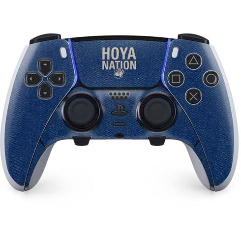 Georgetown University Hoyas Bulldog PS5 DualSense Edge Pro Controller Skin