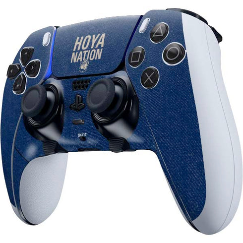Georgetown University Hoyas Bulldog PS5 DualSense Edge Pro Controller Skin