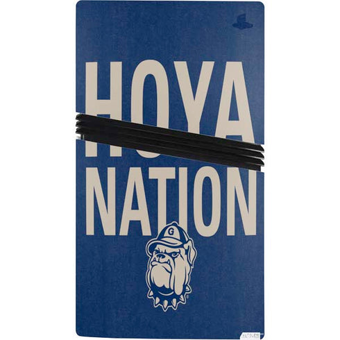 Georgetown University Hoyas Bulldog PS5 Pro Console Skin