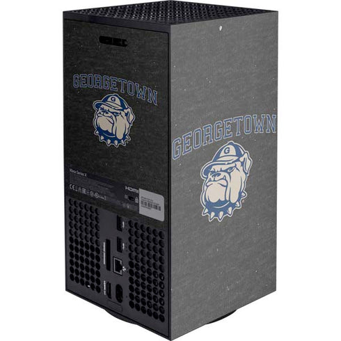 Georgetown University Hoyas Bulldog XBox Series X Digital Edition Console Skin