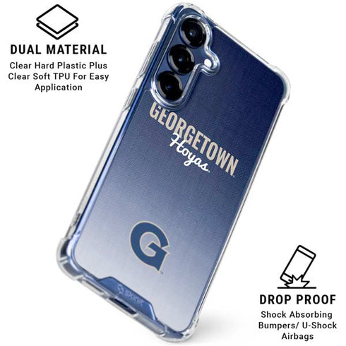 Georgetown University Hoyas Galaxy S25 Plus Clear Case
